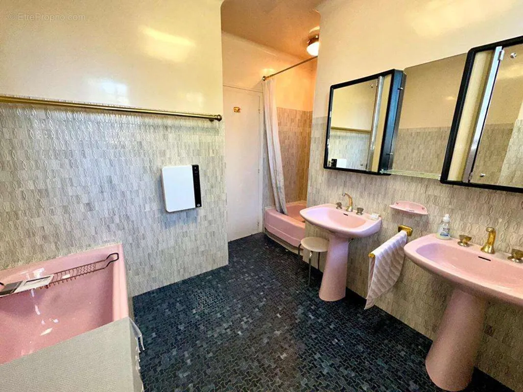 Salles de bain - Pavillon Spacieux avec Jardin à VILLEMANDEUR