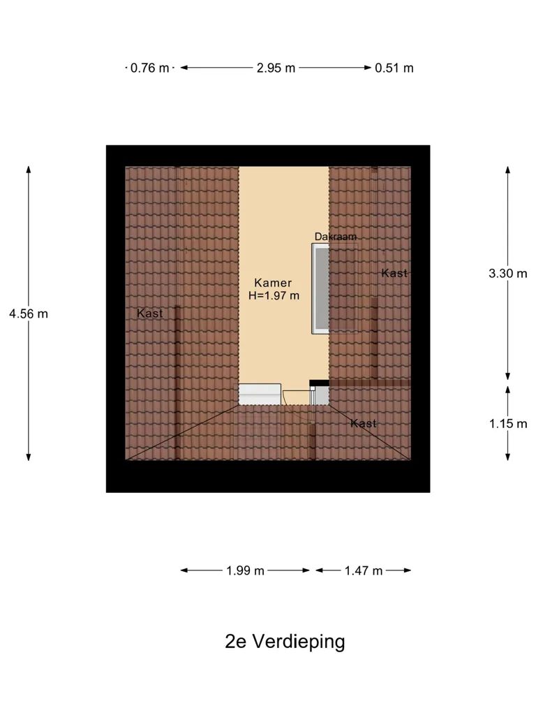 Floor Plan - Two-Storey House with Garden in Almelo