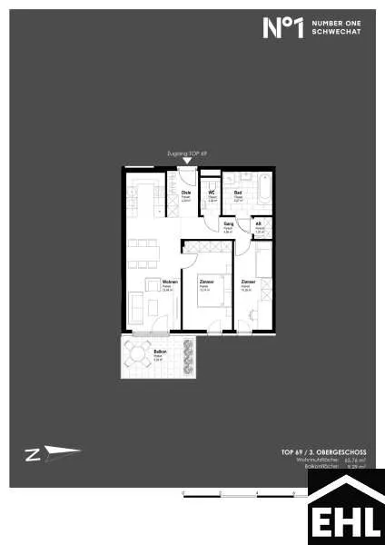 Plaan - Modern Apartments with Balcony in Schwechat Centre