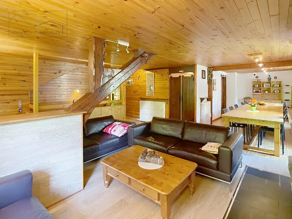 Séjour - Chalet de 9 Chambres avec Vue Montagne à Chamonix