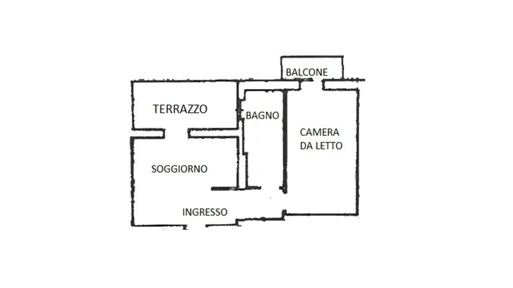 Plan - Panoramic Apartment with Balcony in Turin