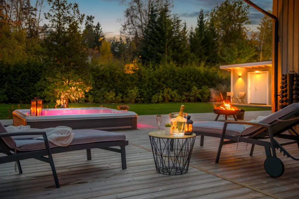Terrasse - Modern Villa with Garden in Gudö