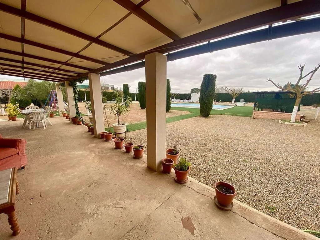 Terrass - Chalet with Pool in Villarrubia