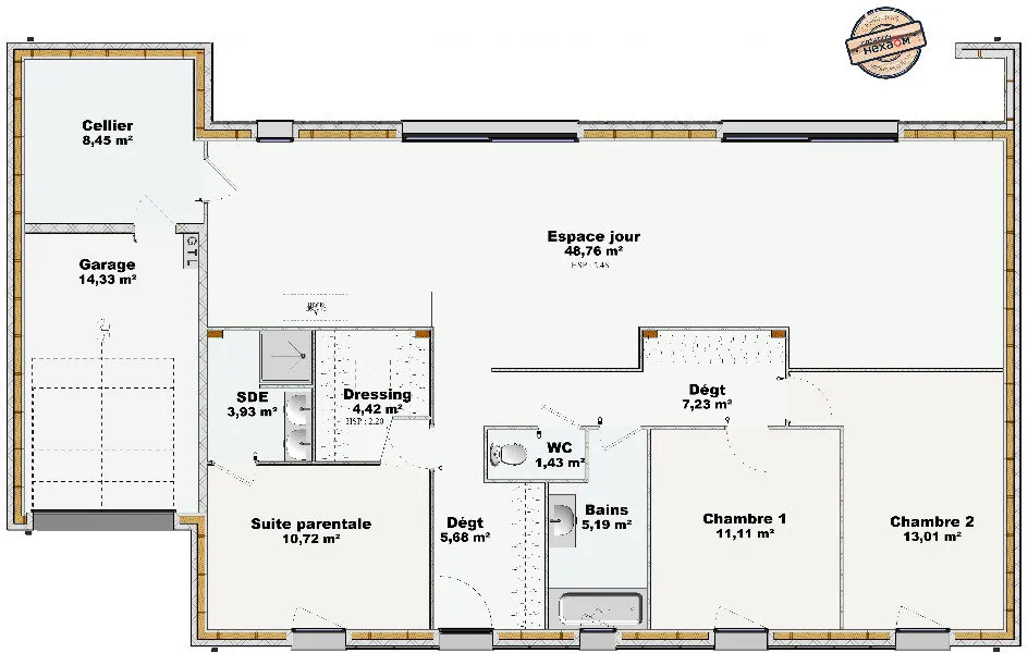 Plaan - Buildable Plot with Garden in Gouesnou