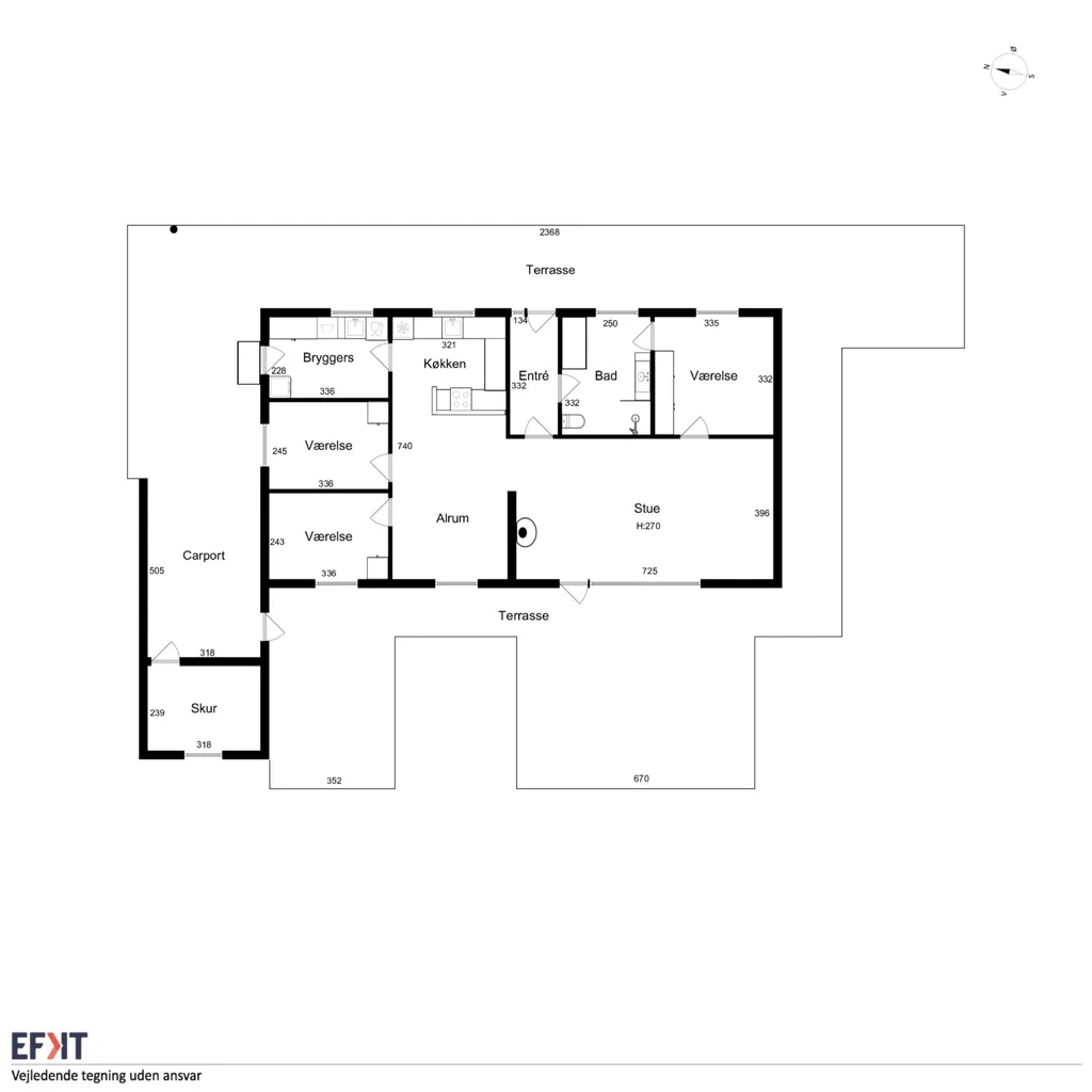 Maison 4 pièces à Grenaa