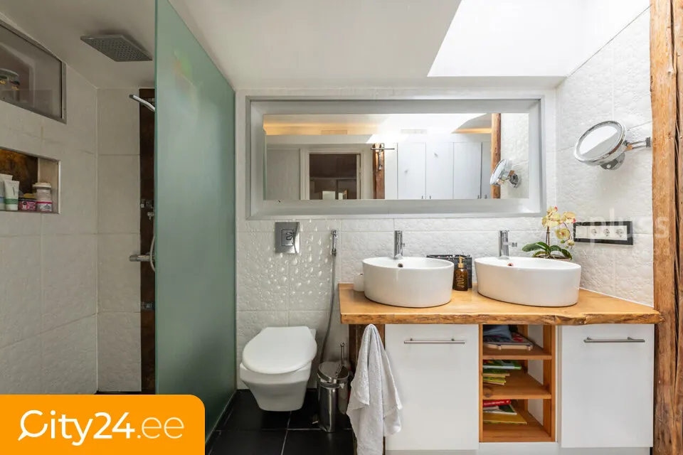 Salles de bain - Attic Flat with Terrace in Tartu Centre