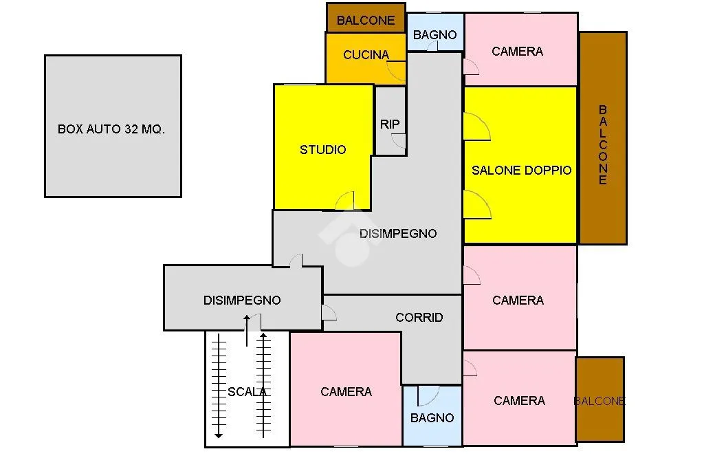 Plaan - Apartment with Balcony and Parking in Benevento