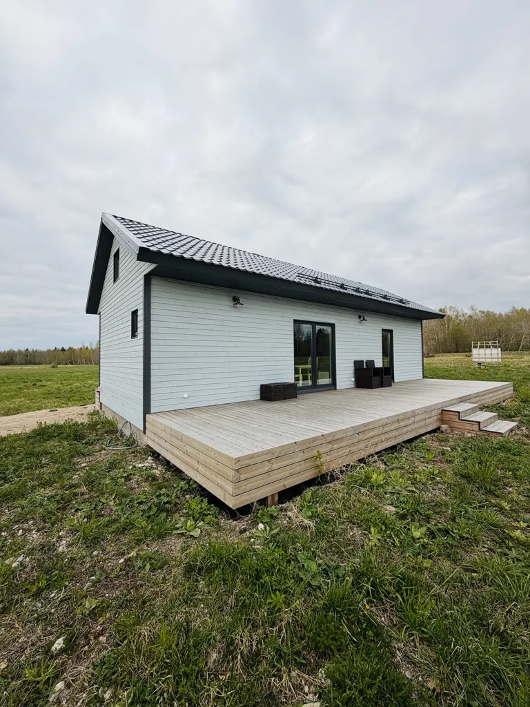 Exterior - Modern Cabin with Terraces near Peraküla
