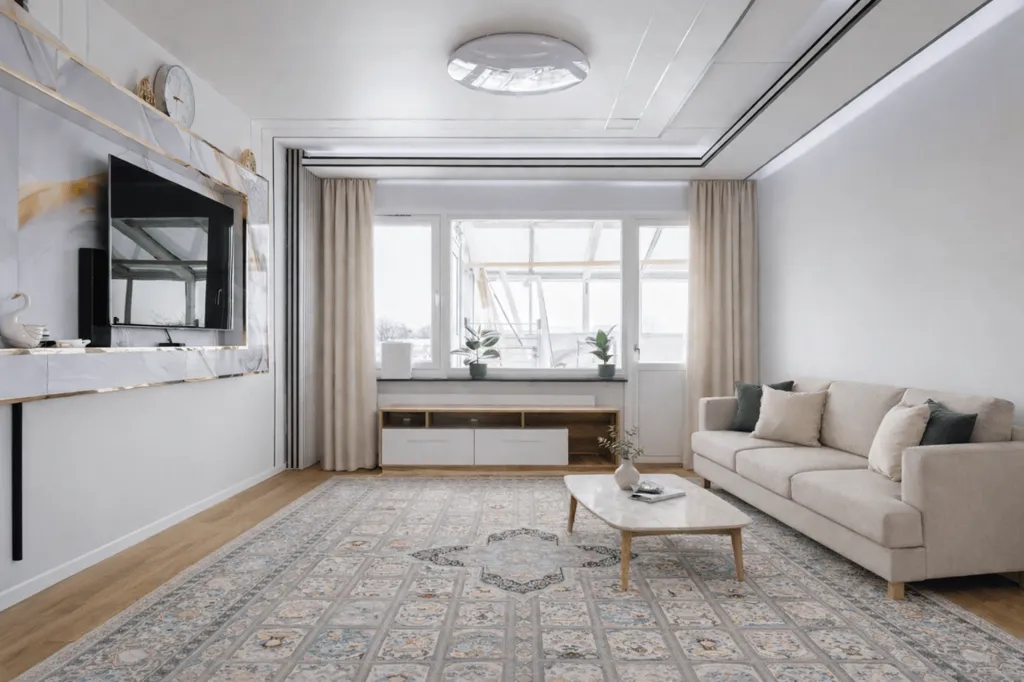 Elutuba - Four-Room Apartment with Double Balconies in Bjuv