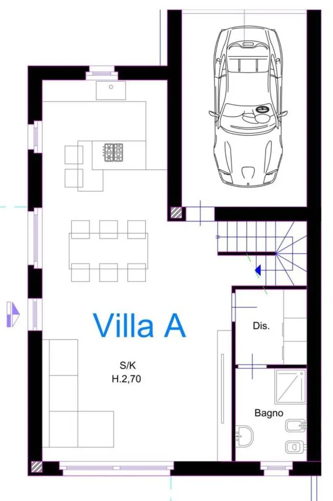 Plan - Luxury Villa with Private Garden in Busnago