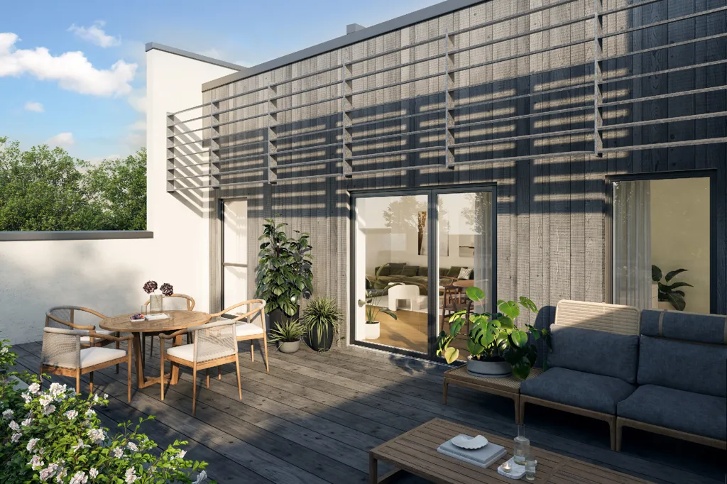 Apartment with Two Large Rooftop Terraces in Roskilde