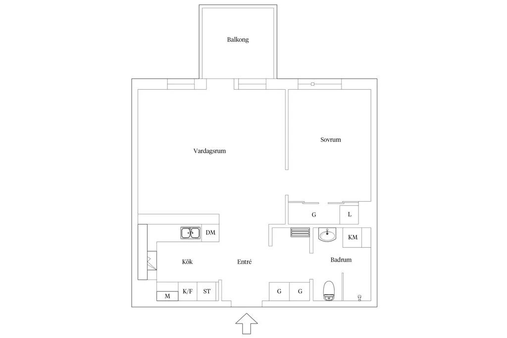 Plan - Apartment with Large Balcony in Täby