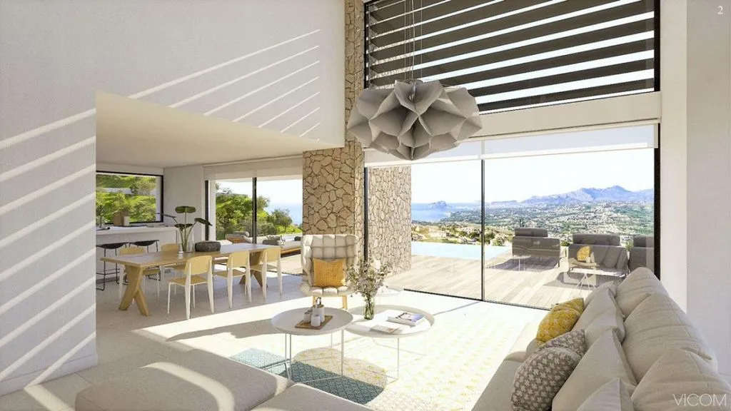 Séjour - Luxury Villa with Sea View in Benitachell