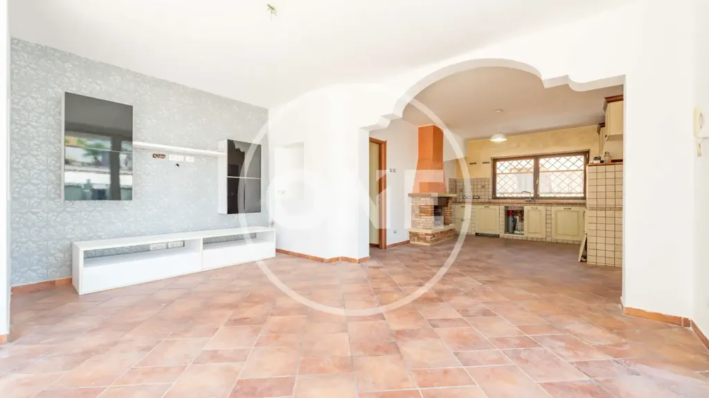 Séjour - Ground Floor Apartment with Garden in Rome