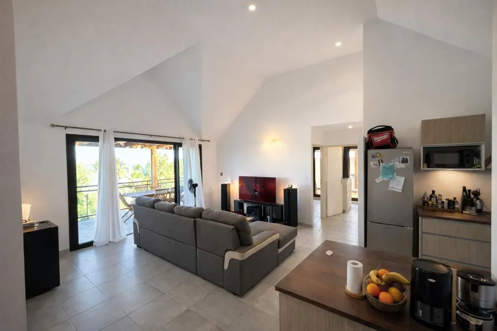 Séjour - Appartement T4 avec Vue Océan à Saint-Gilles-les-Bains