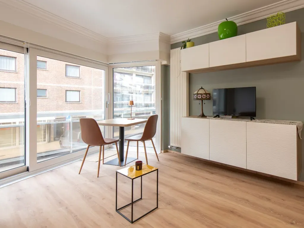Living Room - Renovated Sea View Apartment in Middelkerke