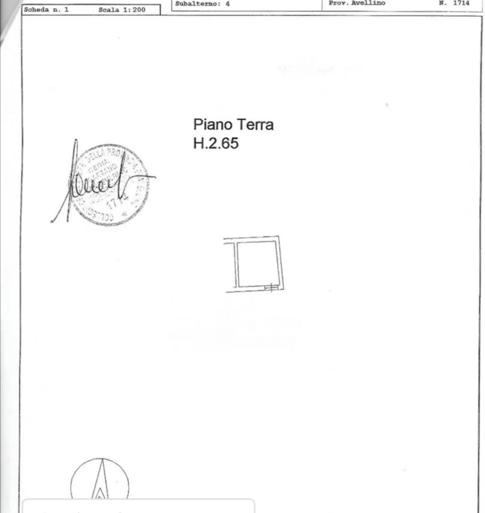 Plan - Trilocale with Garden in Capocastello, Mercogliano