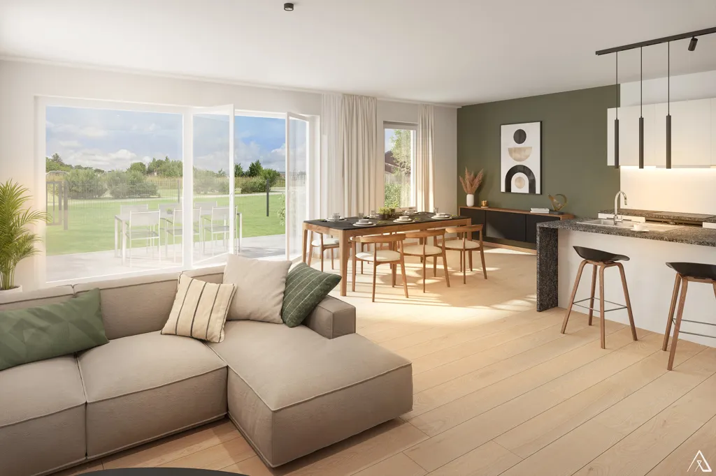 Energy-Efficient Apartments with Views in Court-Saint-Etienne