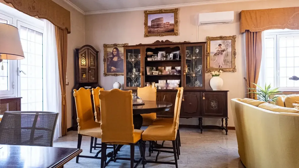Sala da pranzo - Exclusive Penthouse with Panoramic Terrace in Rome