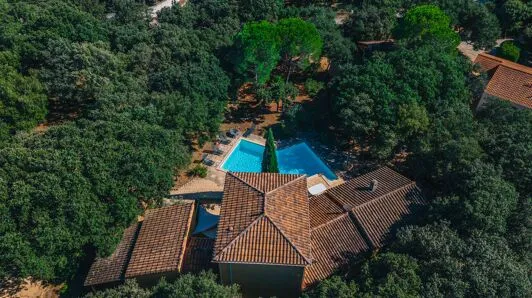 Õhuvaade - Bastide with Pool near Uzès