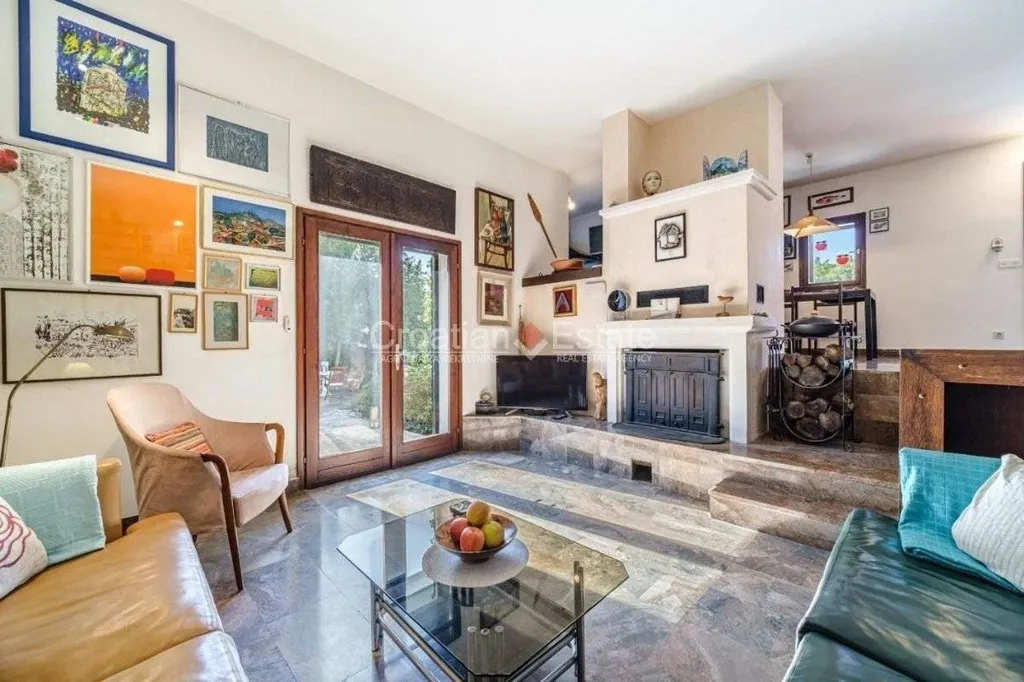 Living Room - Family House with Pool near Postira
