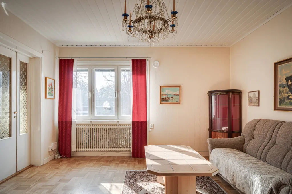 Séjour - Charming Villa with Rustic Lounge in Karlbo