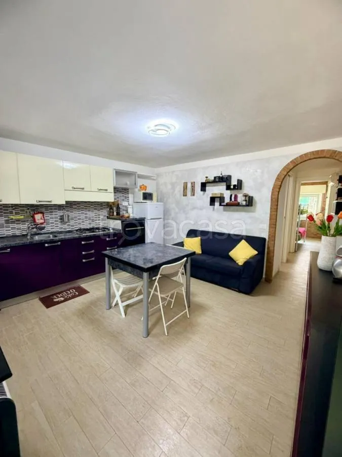 Köök - Ground Floor Apartment with Garden in Comacchio