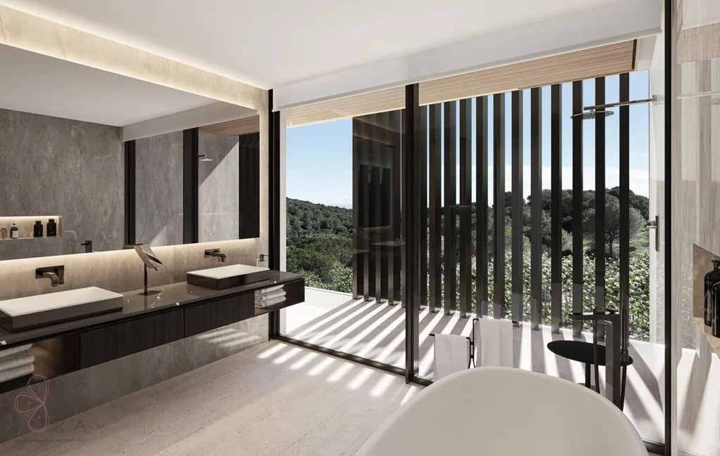 Salles de bain - Contemporary Villa with Golf View in Sotogrande