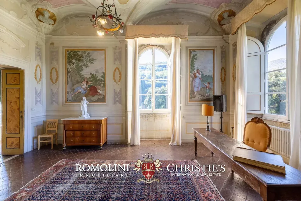 Séjour - Frescoed Villa with Garden near Lucca
