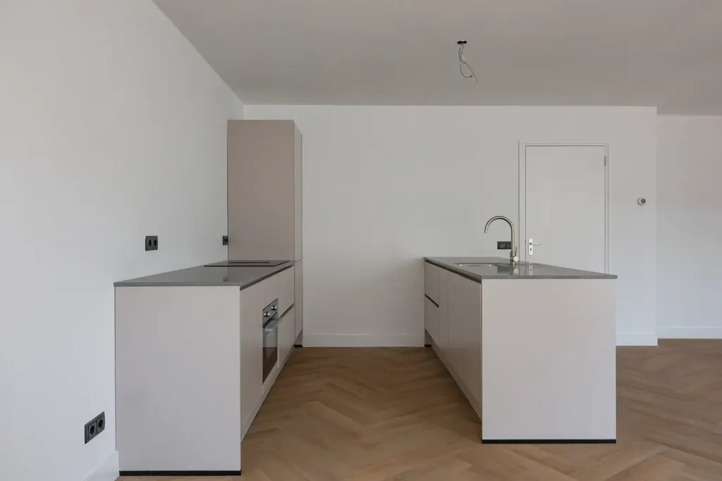 Köök - Modern Apartment with Balcony in Schinveld