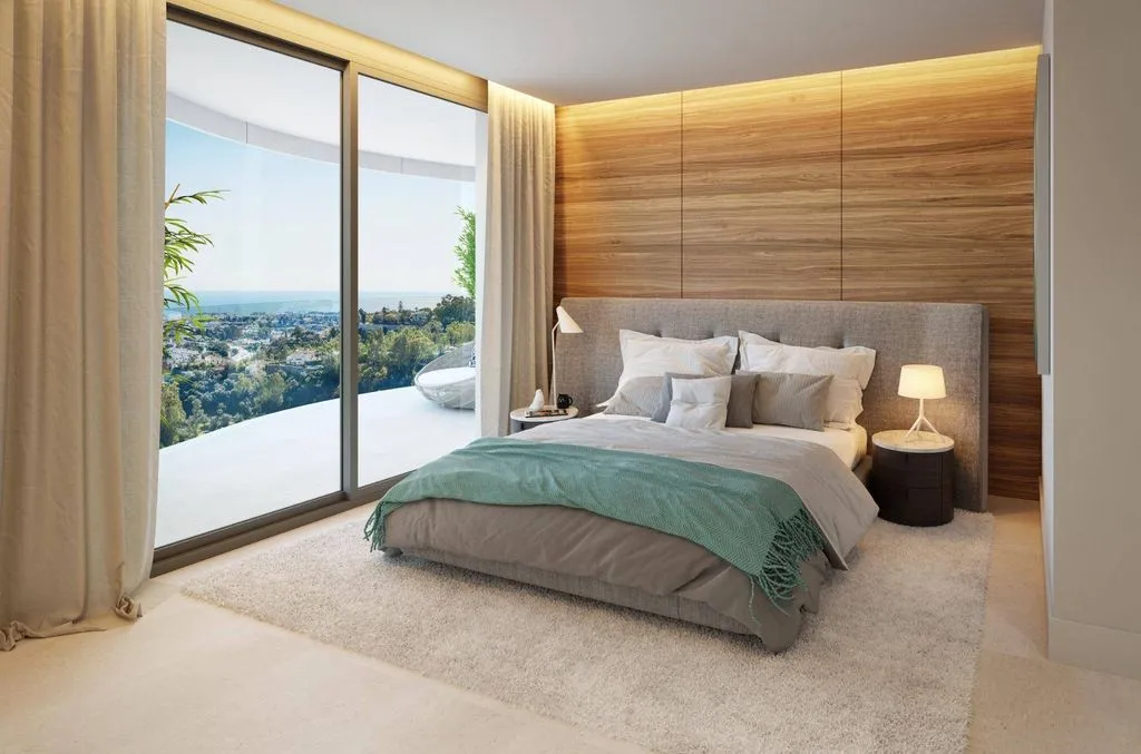 Bedrooms - Luxury Apartment with Sea View in Benahavís