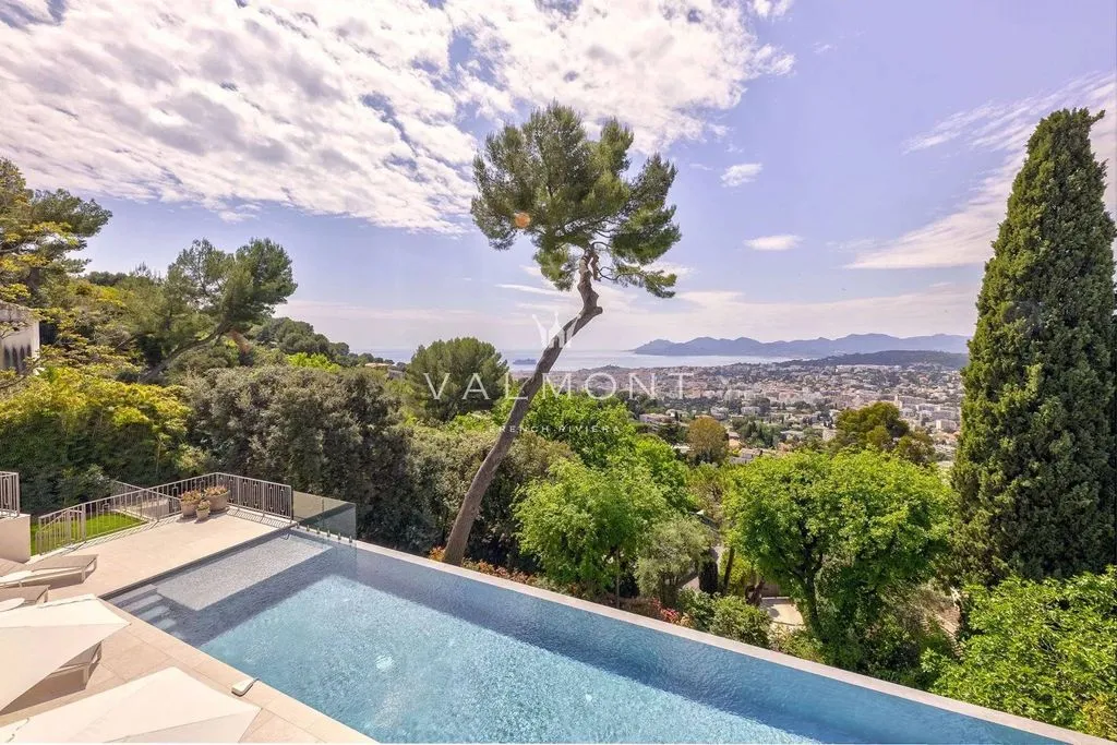 Piscine - Villa de Luxe avec Vue Mer à Cannes