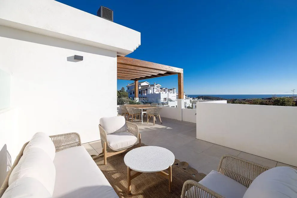 Terrasse - Penthouse with Sea View in Casares