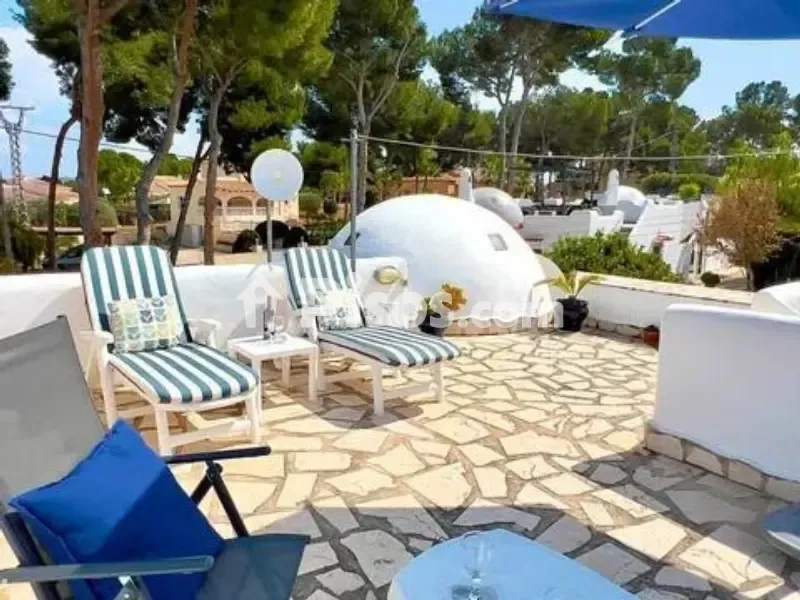 Terrace - Morisco-Style Bungalow with Pool in Cap Blanc, Moraira
