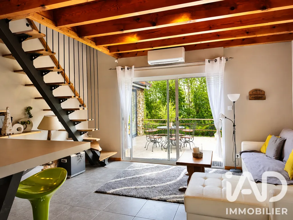 Séjour - Maison Familiale avec Piscine à Eycheil
