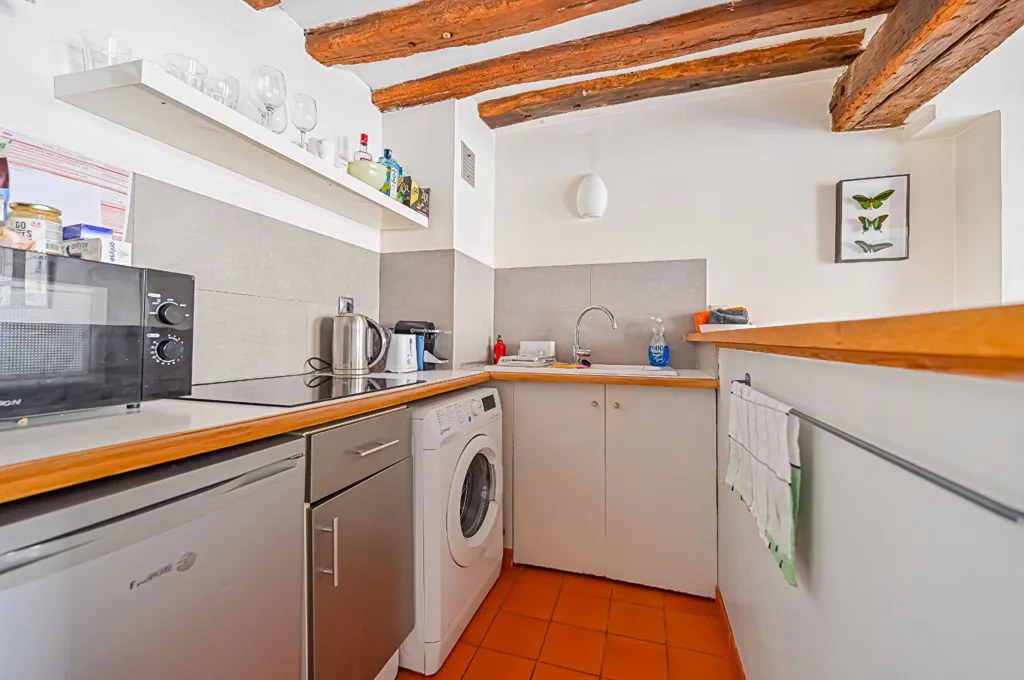 Köök - Charming 2-Piece Flat with Terrace in Paris 3e