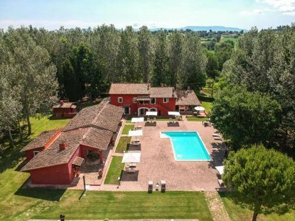 Vue aérienne - Luxury Villa with Pool in Bevagna, Umbria
