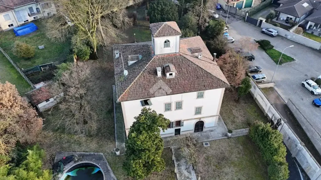 Aerial - Villa with Private Pool in Vigevano
