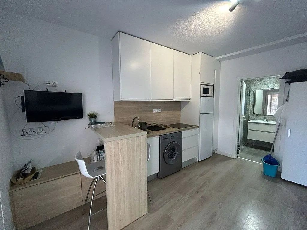 Cuisine - Studio with Balcony near Playa de los Locos