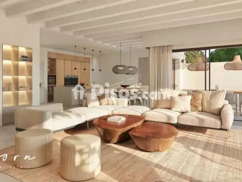 Living Room - Mallorcan Chalet with Pool in Ses Salines