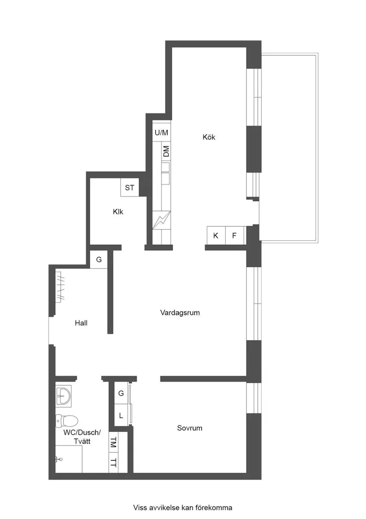 Plaan - Apartment with Large Balcony in Östermalm