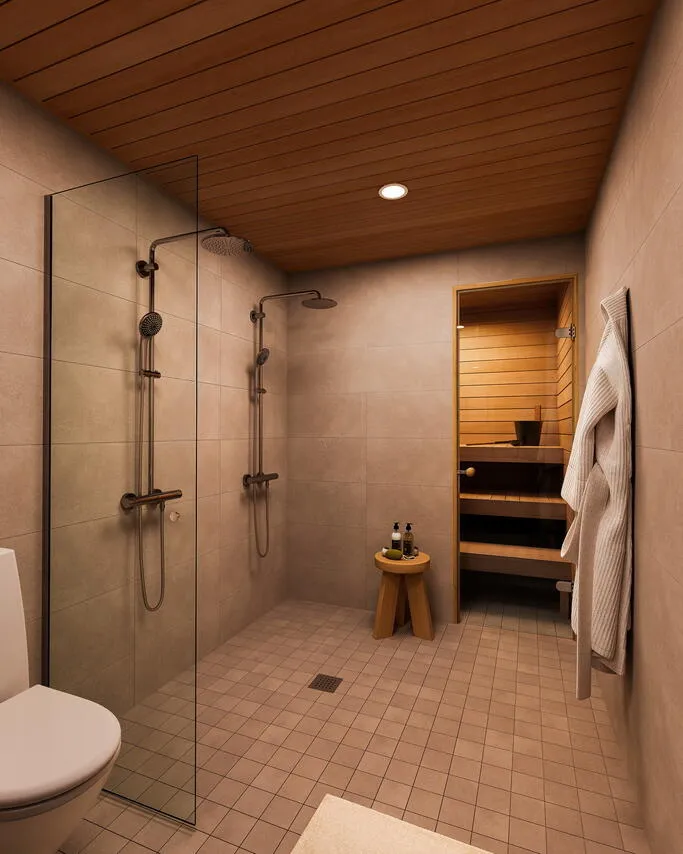 Salles de bain - Maison à Oulu