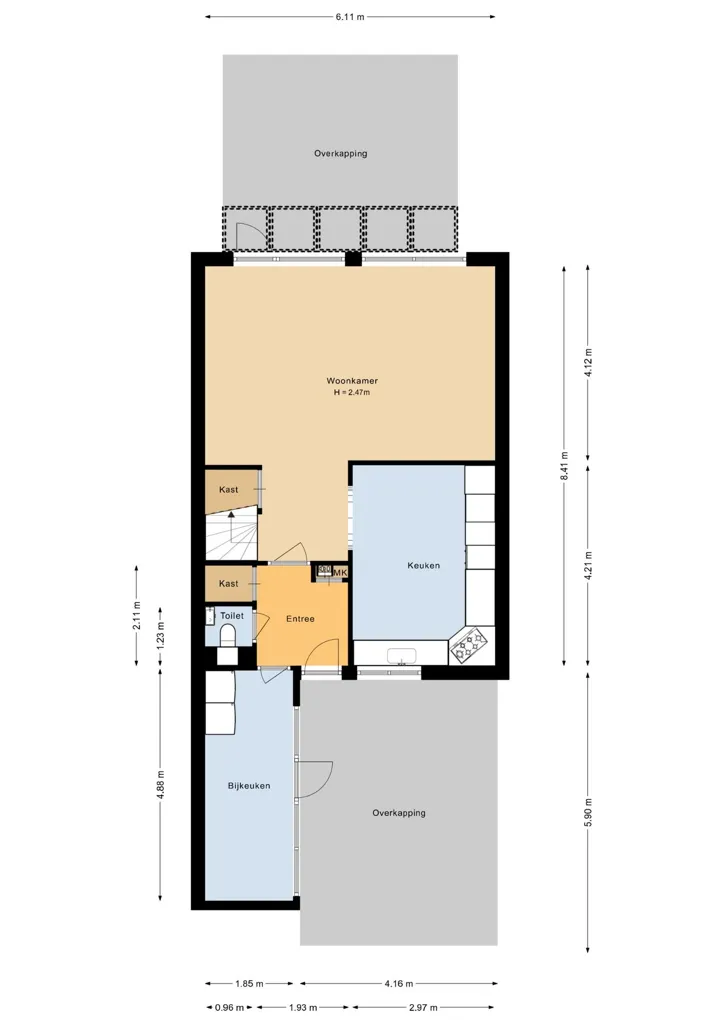 Plan - Modern Corner House with Solar Panels in Atolwijk