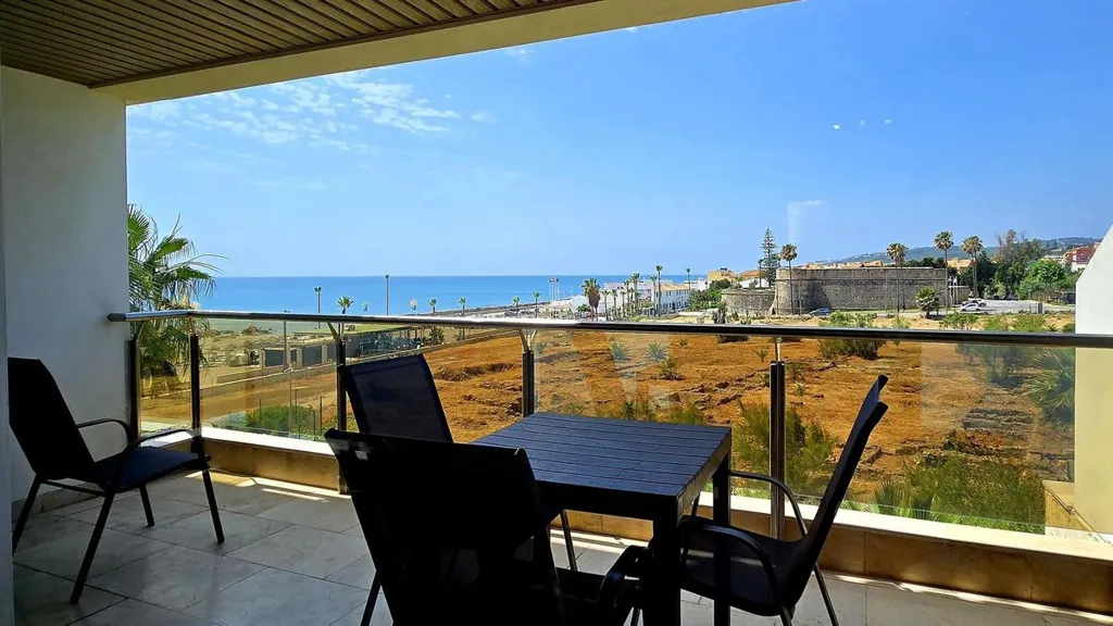 Balcony - Beachfront Apartment with Sea Views in Manilva
