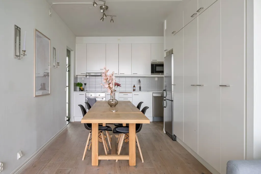 Dining Room - Waterfront Apartment with Balcony in Stockholm