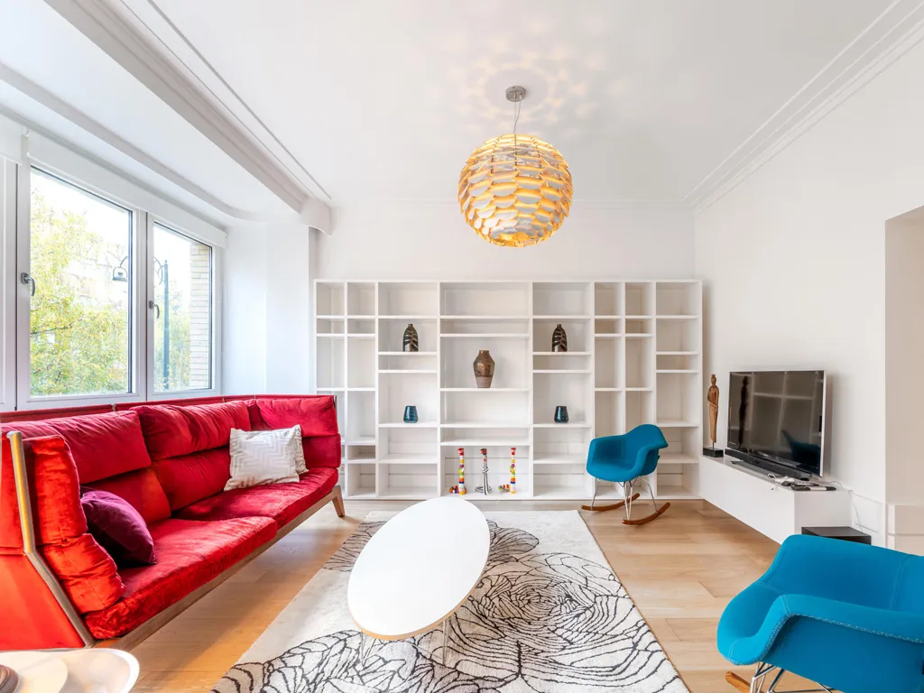 Séjour - Appartement Moderne avec Terrasse à Ixelles
