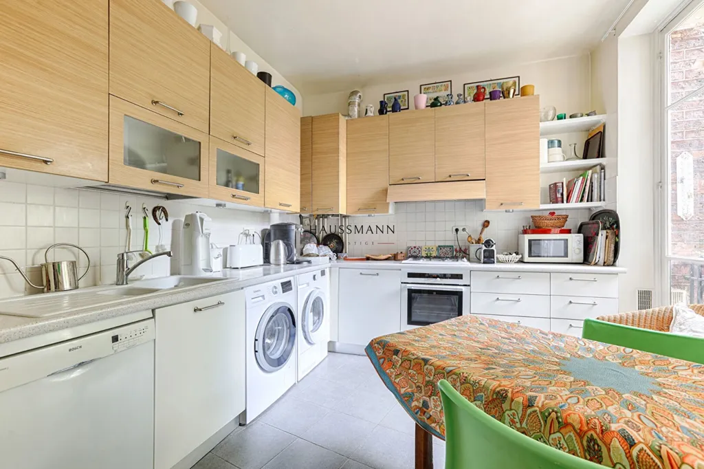 Köök - Flat with Garden View in Paris 9th