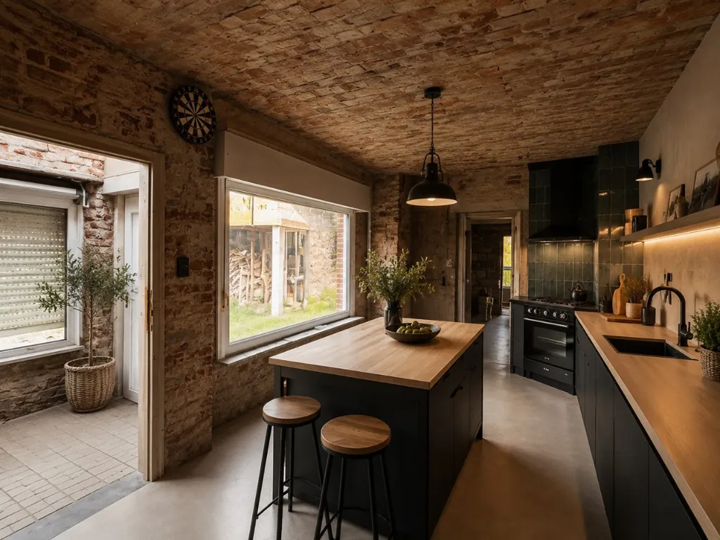 Cuisine - Maison à Rénover avec Vue Campagne à Ledegem