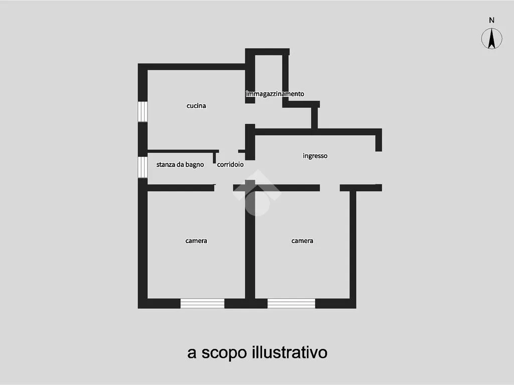 Plan - Ground Floor Trilocale in University Area, Lecce