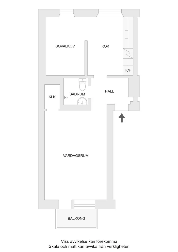 Plaan - Charming Apartment with West-Facing Balcony in Västerås